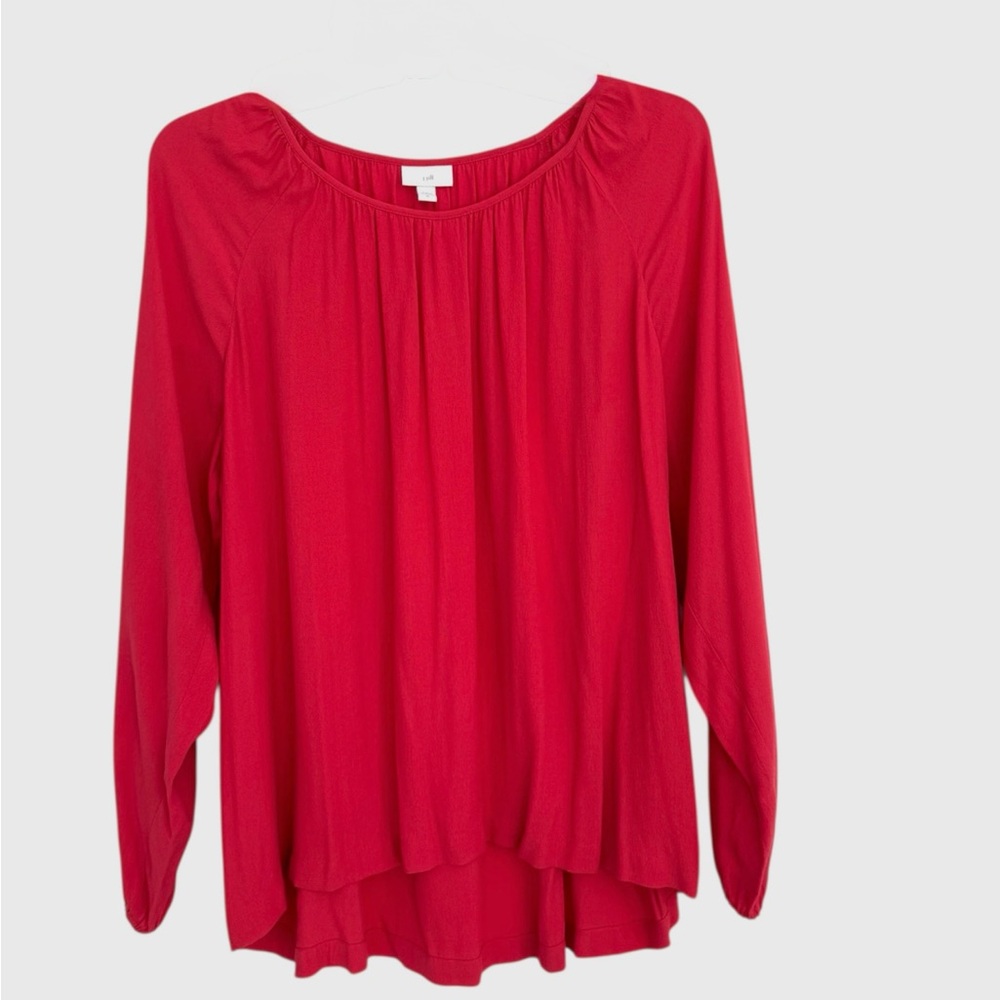 J. Jill Dark Salmon Women's Top with Cut Out Shoulders